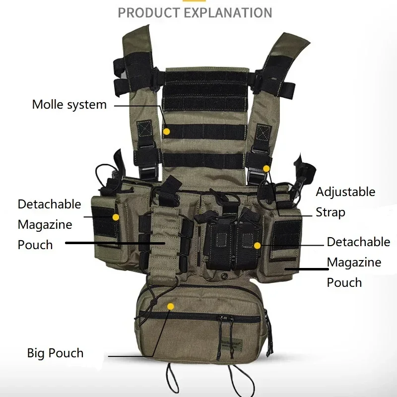 D3CR Chest Rig Vest Multicam B - đánh giá và giá Crossfit Gear Men